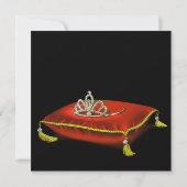 Invitation Quinze ans Rouge Noir Or (Dos)