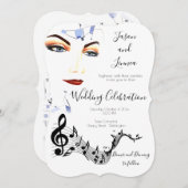 Invitation Quirky Funky Boho Creative (Devant / Derrière)