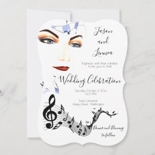 Invitation Quirky Funky Boho Creative