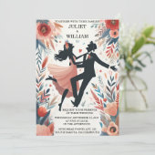 Invitation Quirky Funky Unique Humour Mème Drôle Mariage (Debout devant)