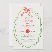 Invitation Quirky Handdrawn Doodles Festive Cocktail Party (Devant)