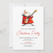 Invitation Quirky Santa Claus Funny Office Christmas Invite (Devant)
