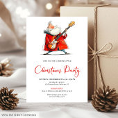 Invitation Quirky Santa Claus Funny Office Christmas Invite