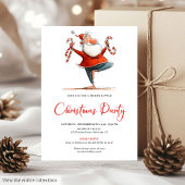 Invitation Quirky Santa Claus Funny Printable Party Invite