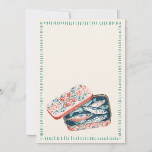 Invitation Quirky She Is A Catch Sardine Social Bridal Shower (Dos)