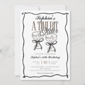 Invitation Quirky Tini Bit Ancien Espresso Martini Anniversai (Devant)