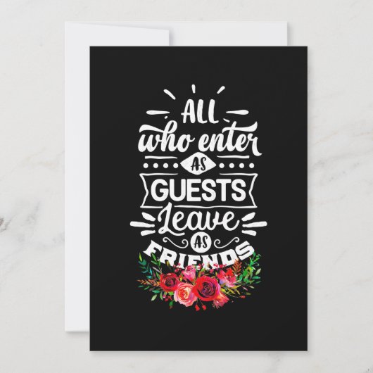 Invitation Quitter en amis (Devant)