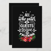 Invitation Quitter en amis (Devant / Derrière)