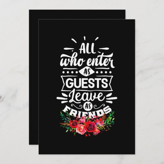 Invitation Quitter en amis (Devant / Derrière)