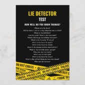 Invitation Quiz du parti Meurtre Mystère avec bandes de scène (Devant)