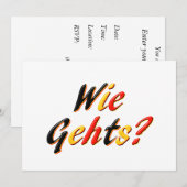 Invitation Quoi de neuf (Devant / Derrière)