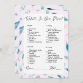 Invitation Quoi de neuf dans votre sac Fête des mariées de ve (Devant / Derrière)