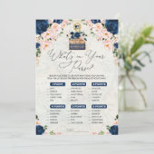 Invitation Quoi de neuf dans votre sac Marine Travel Bridal G (Debout devant)