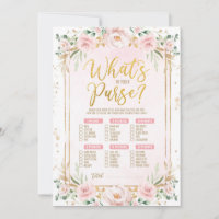 Qu'y a-t-il dans votre sac de Baby shower Floral