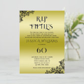 Invitation R.I.P. Fifties, Gothic 60th Birthday  (Debout devant)