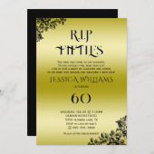 Invitation R.I.P. Fifties, Gothic 60th Birthday  (Devant / Derrière)