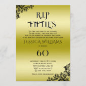 Invitation R.I.P. Fifties, Gothic 60th Birthday  (Devant)