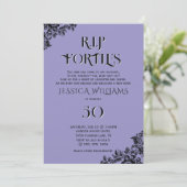 Invitation R.I.P. Forties, Gothic 50th Birthday (Debout devant)