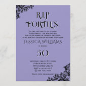 Invitation R.I.P. Forties, Gothic 50th Birthday (Devant)