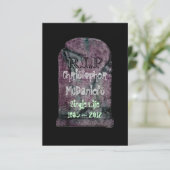 Invitation "R.I.P Single Life" - Bachelor Party (Debout devant)