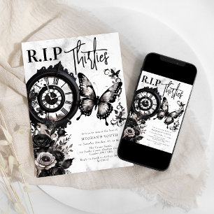Invitation R.I.P Trente ans Fête d'anniversaire 40 ans
