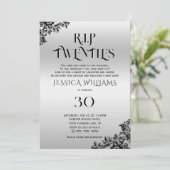 Invitation R.I.P. Twenties, Gothic 30th Birthday (Debout devant)