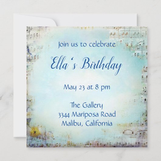 Invitation Rabbit, Alice et Hatter en chapeaux supérieurs (Dos)