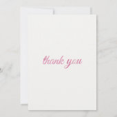 Invitation Rabbit Blowing Pink Bubble gum Thank you (Dos)