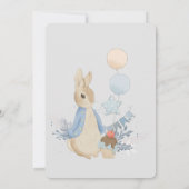 Invitation Rabbit Peter Baby shower C'est un garçon (Dos)