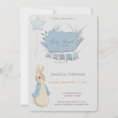 Invitation Rabbit Peter Baby shower C'est un garçon (Devant)