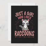 Invitation Raccoon Aime Juste Une Fille Qui Aime Le Raccoon<br><div class="desc">Raccoon Aime Juste Une Fille Qui Aime Le Raccoon</div>