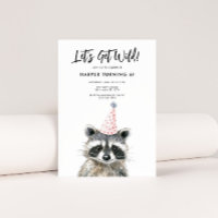 Raccoon Party Casquette Enfants Woodland Anniversa