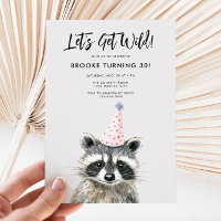 Raccoon Party Casquette Woodland Anniversaire