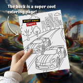 Invitation Race Car Anniversaire Design