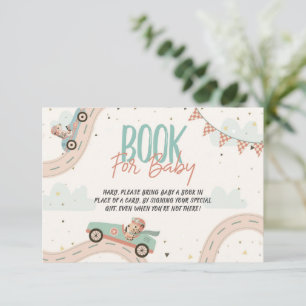 Invitation Race Car Baby shower Rapide Livres Pour Baby Card