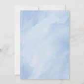 Invitation Race Car Blue Aquarelle Garçon Premier Anniversair (Dos)