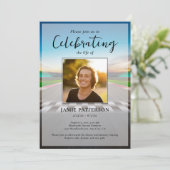 Invitation Race Car Driver Celebration of Life, Funeral Photo (Debout devant)