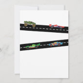 Invitation Race Car fête d'anniversaire (Dos)