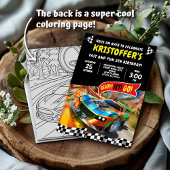 Invitation Race Car fête d'anniversaire