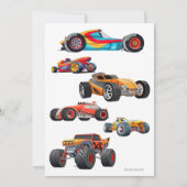 Invitation Race Car Monster Camion Voitures Course Anniversai (Dos)