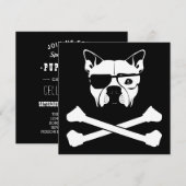 Invitation race de molosse et crâne (Devant / Derrière)