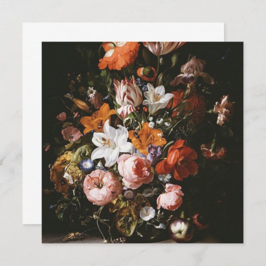 Invitation Rachel Ruysch - Les Fleurs Dans Un Vase De Verre (Devant / Derrière)