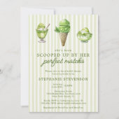 Invitation Racheté Par Sa Fête des mariées Parfaite De Matcha (Devant)