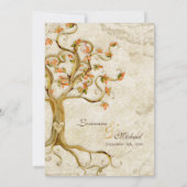 Invitation Racines de strudel et d'arbre Antiqued (Dos)