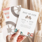 Invitation Racing Cars Siblings Joint Birthday Party