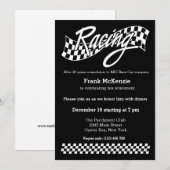 Invitation Racing, choisissez la couleur de votre arrière - p (Devant / Derrière)