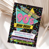 Invitation Rad 90s Memphis Style Anniversaire