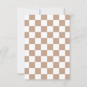 Invitation Rad Enfant Damier Neutre (Dos)