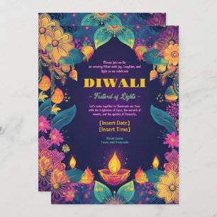 Invitation Radiance vibrante de Diwali
