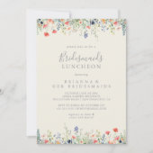 Invitation Radiant Fleur sauvage Bridesmaids Luncheon douche (Devant)